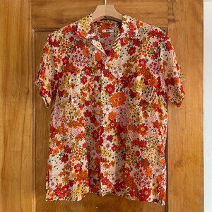 Bode Wildflower Short Sleeve Shirt